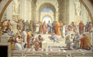Painting of Plato's Academy by Raphael